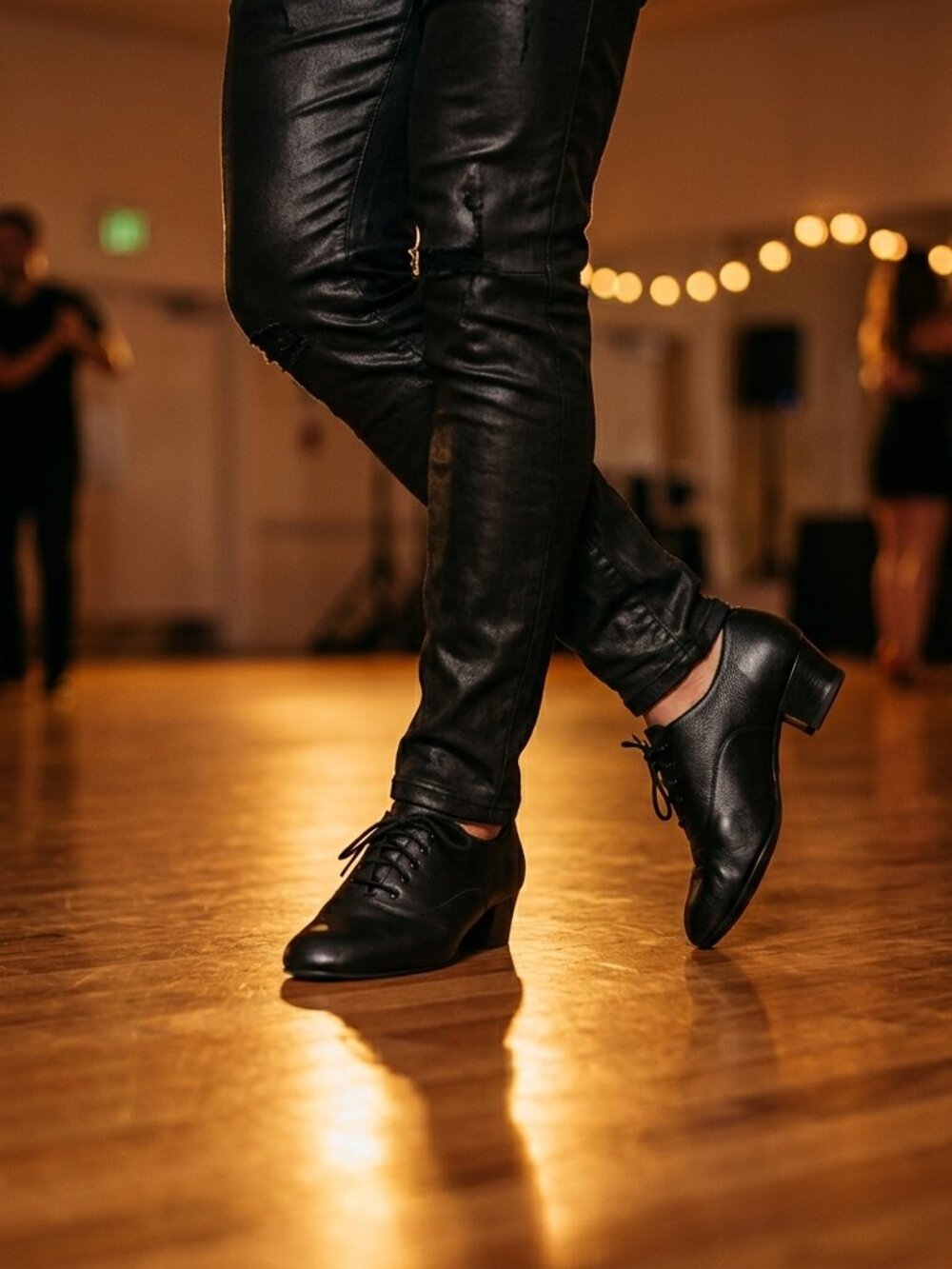 Capezio Mens SD09 Black Latin Social Dance Shoe Lace Up Oxford Ballroom Size 12